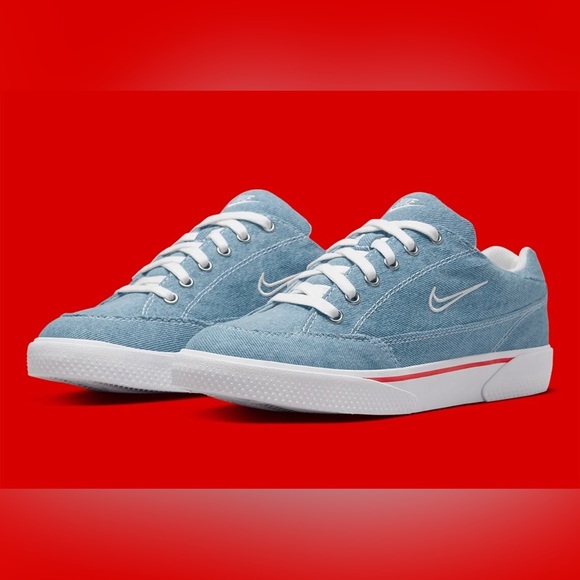 Nike GTS 97 Canvas Skate Shoes Classic White Blue DV2121-900 Men's Size - Picture 1 of 5